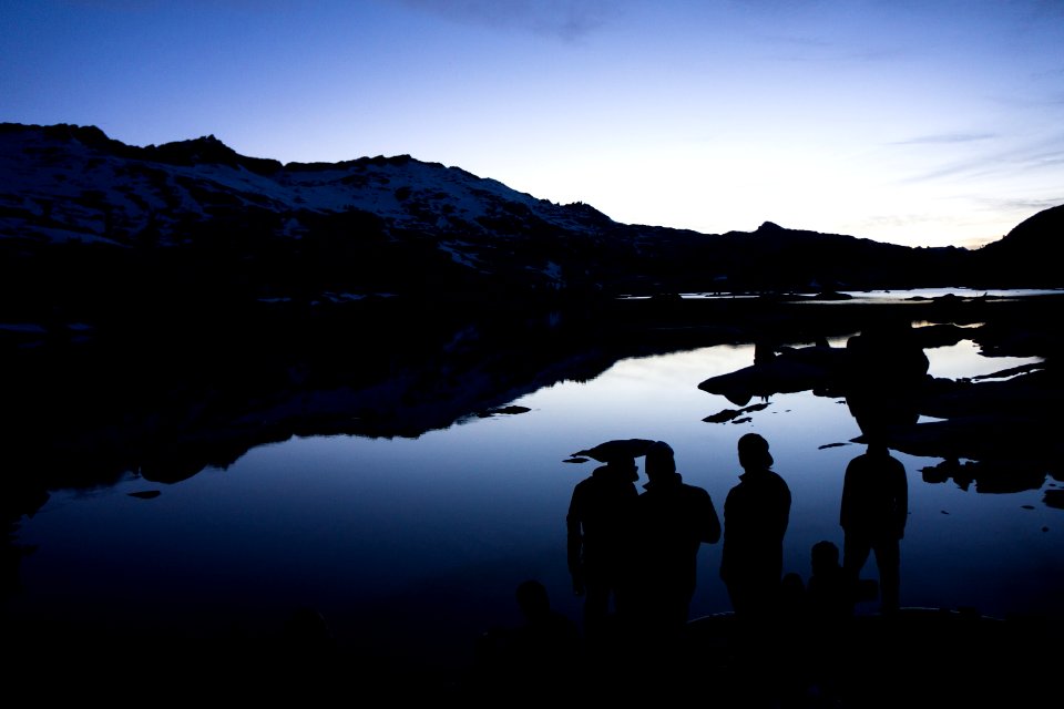 Lake Reflections During Twilight