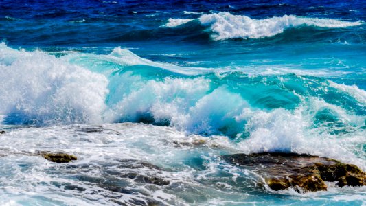 Blue Waves Coming Ashore photo