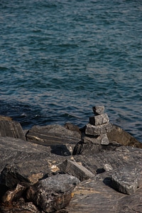 Water coast rocks