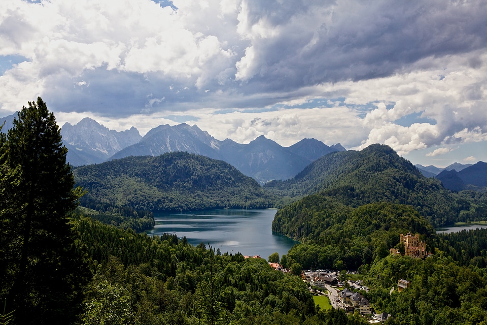 Bavaria cloudscape castle