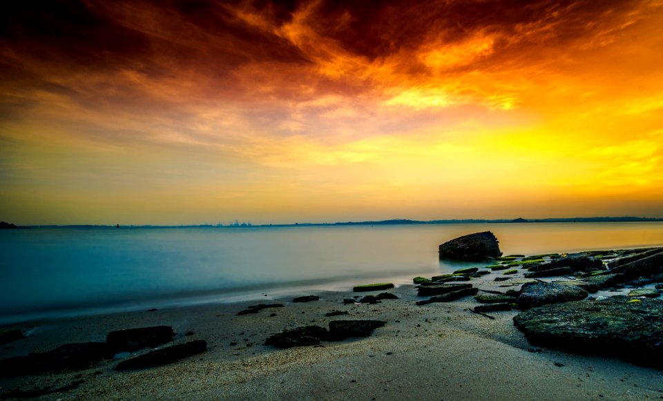 Tranquil Beach Sunset