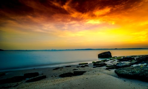 Tranquil Beach Sunset