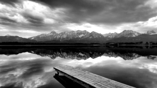 Mountains Reflecting On Lake