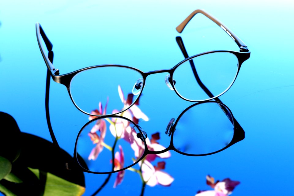 Glasses On Mirror Surface
