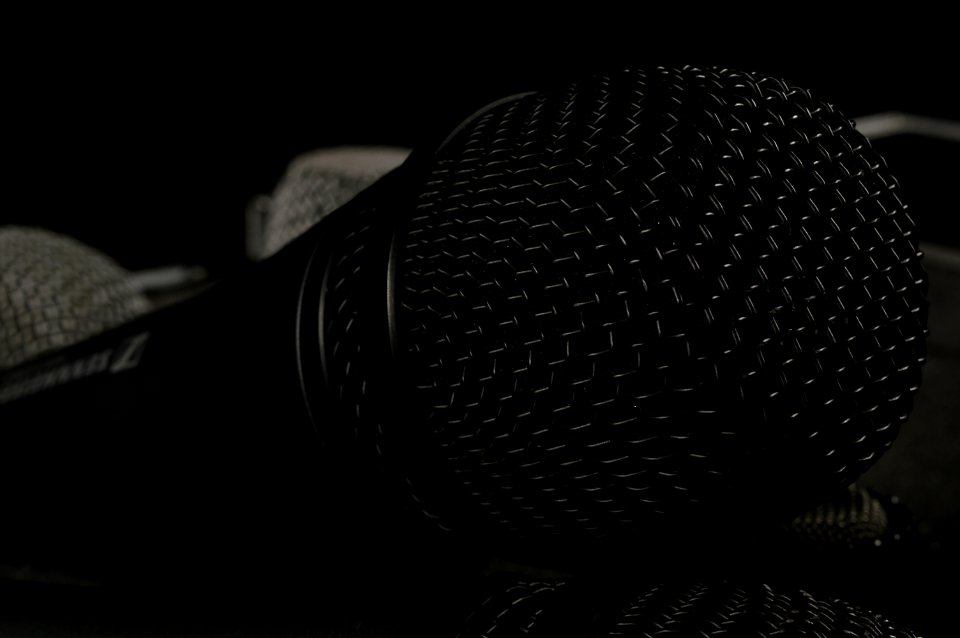 Close Up Photo Of Black Microphone photo