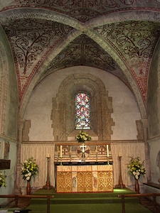 Chancel arch altar