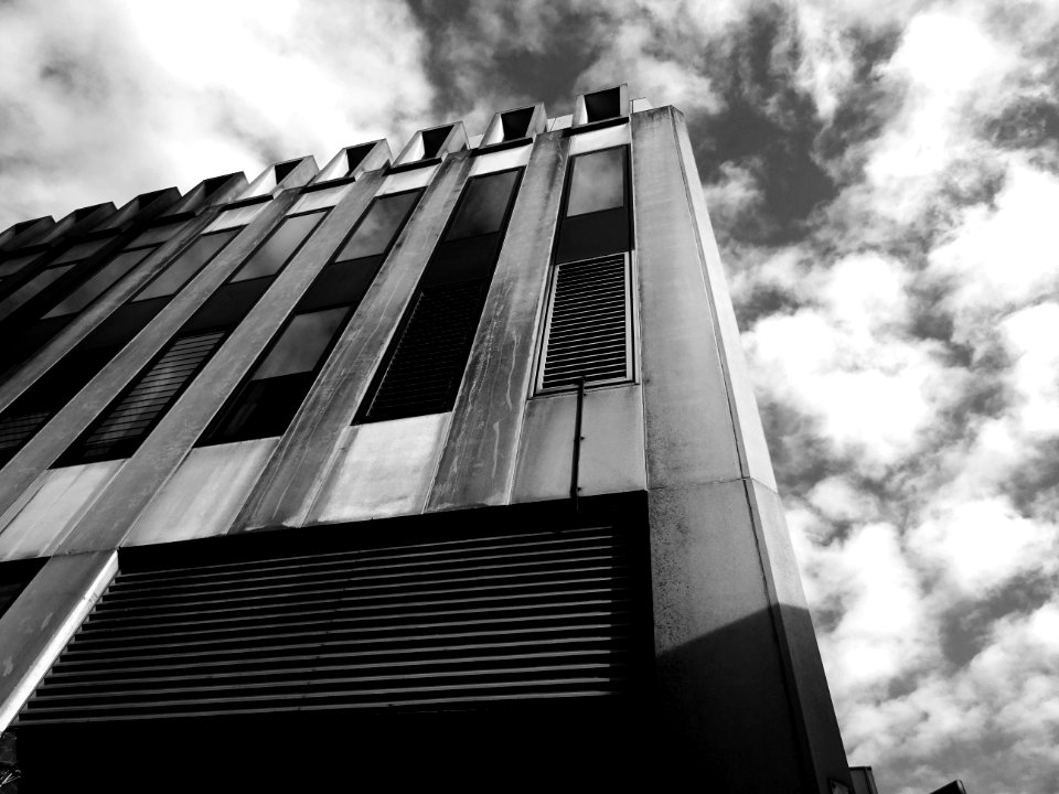 Futuristic Building With Built In Blinds