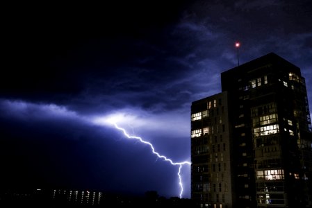 Thunderstorm In City