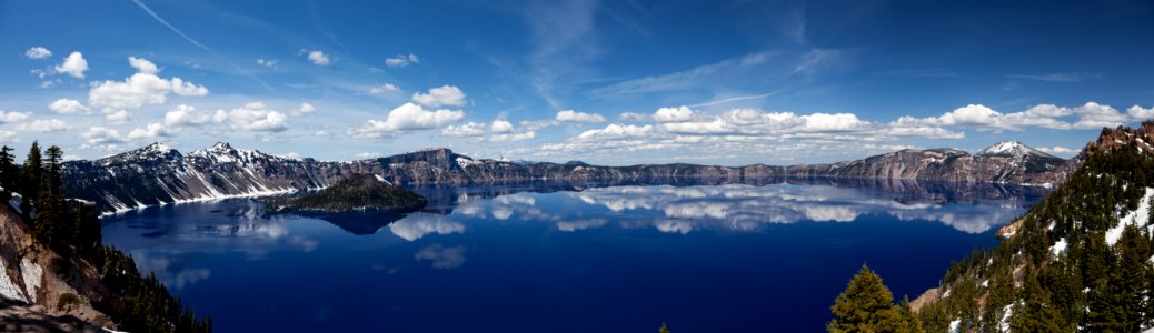 Mountain Lake Panorama photo