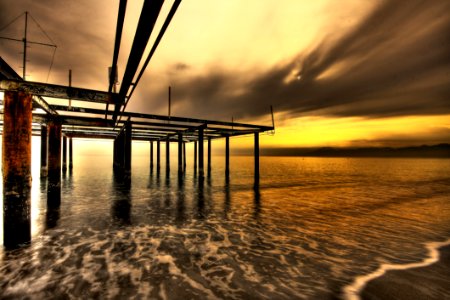 Pier At Sunset