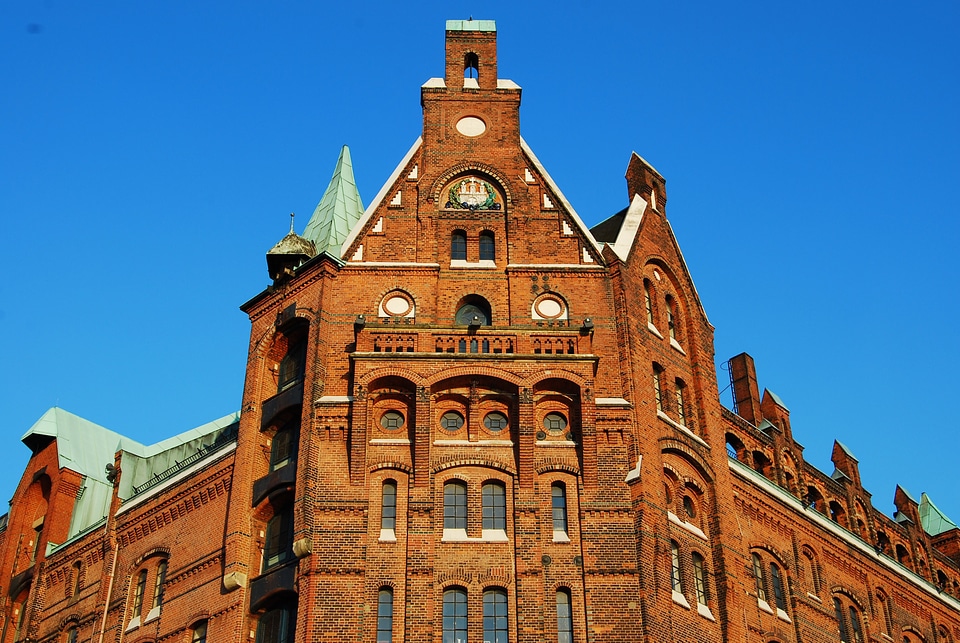 Architecture copper roof germany photo