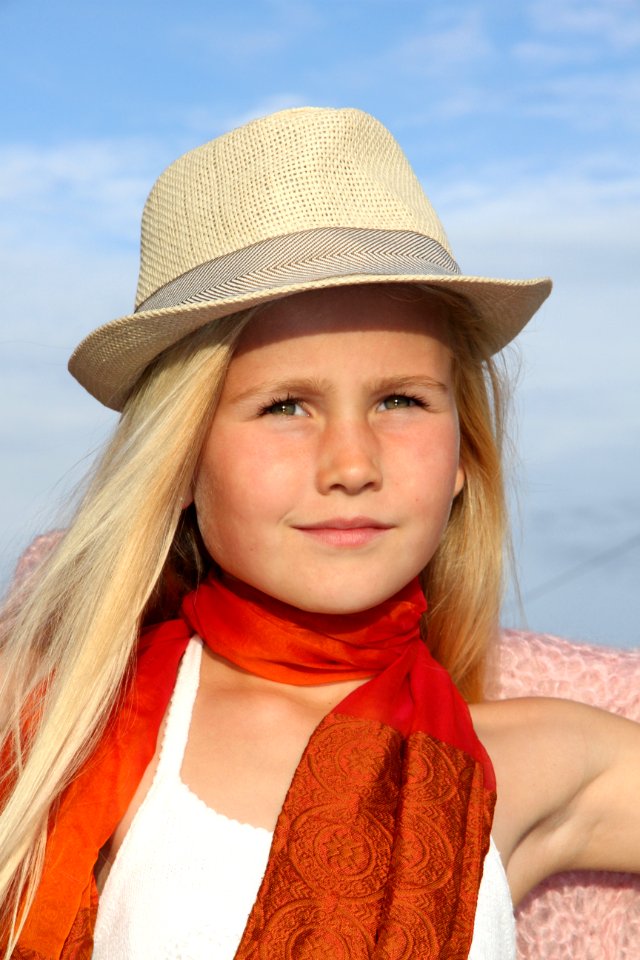 Human Hair Color Sun Hat Headgear Hat