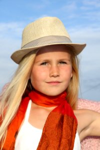 Human Hair Color Sun Hat Headgear Hat photo