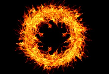 Flame Fractal Art Circle Computer Wallpaper