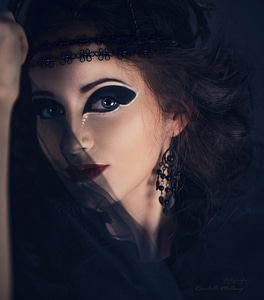 Halloween vintage eyes