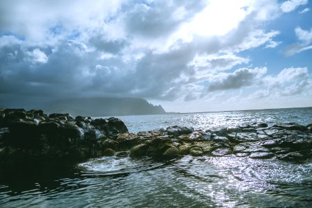 Seascape On A Cloudy Day