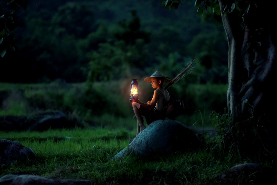 Man In Forest