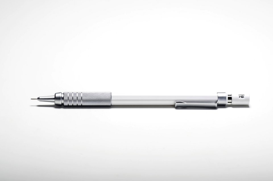 Gray White Click Pencil