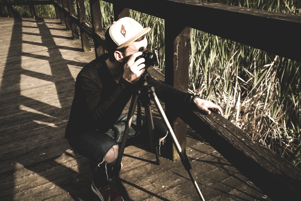 Photographer On Bridge