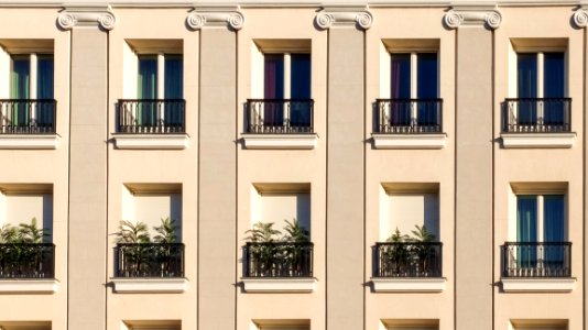 Facade Of Residential Building photo