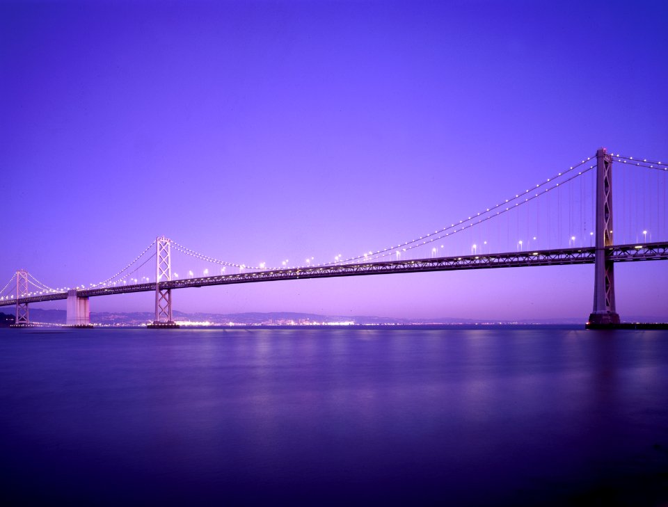 Lighted Golden Gate Bridge