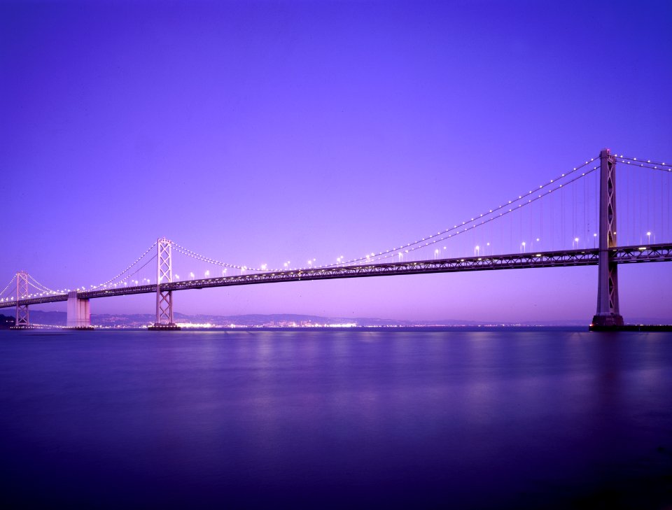 Lighted Golden Gate Bridge photo