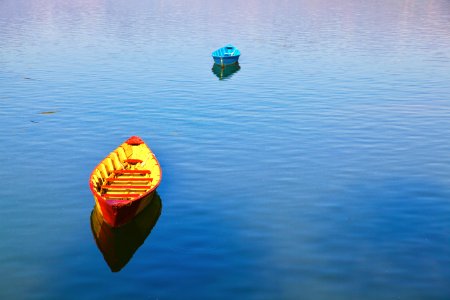 Boats Of Fewa Lake