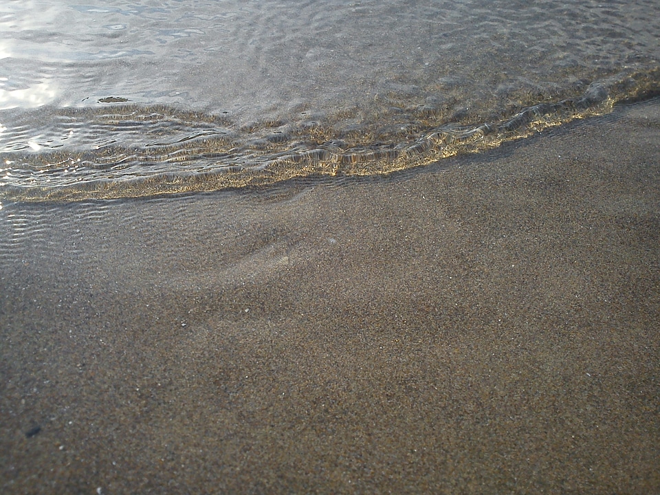 Beach sand grains