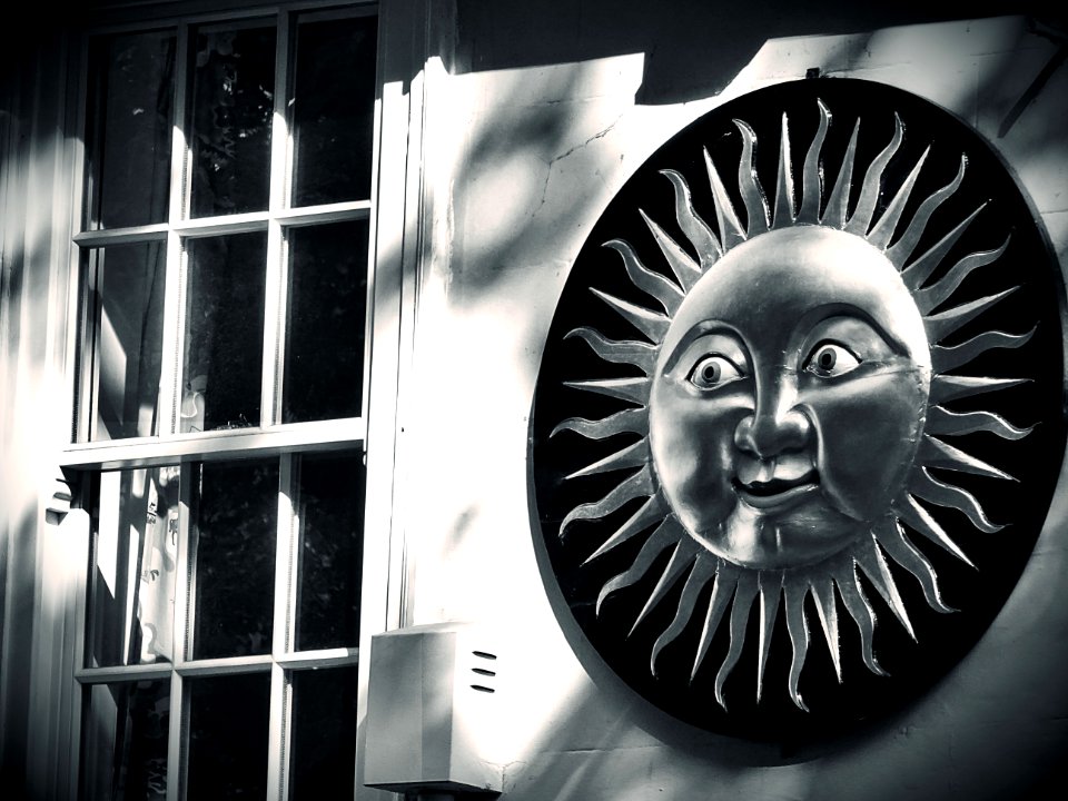 Sunshine Symbol On House Wall
