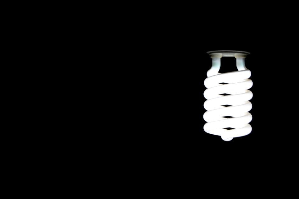 Spiraled Light Bulb