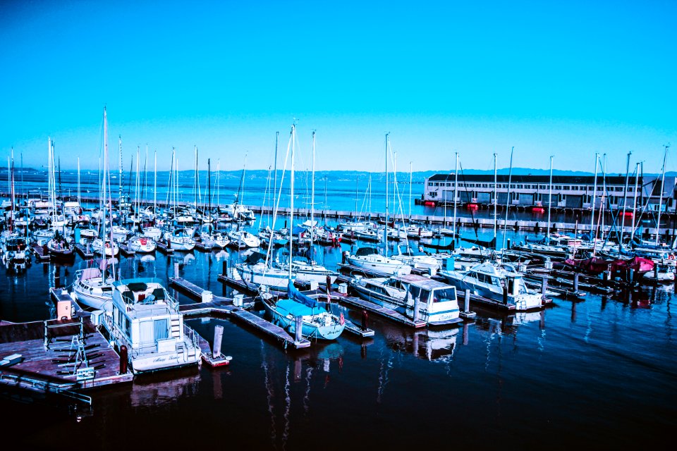 Boats And Ships In Harbor