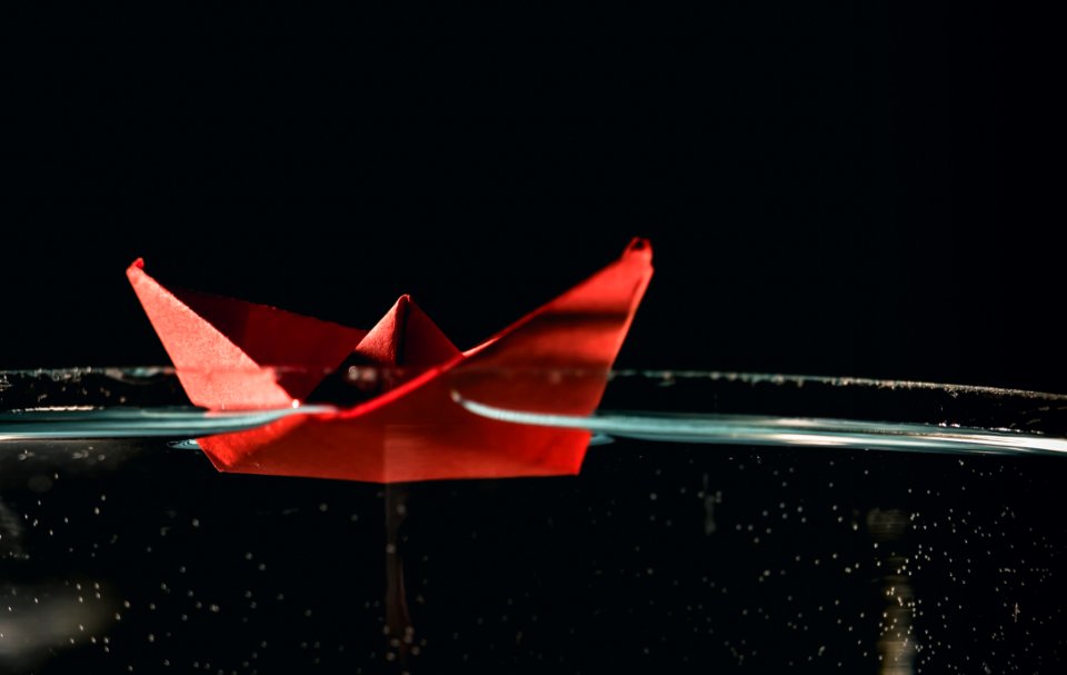 Paper Boat On Water
