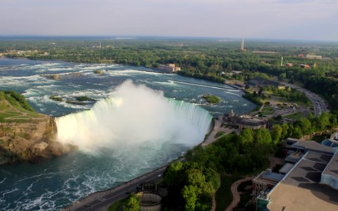 Horseshoe Falls At Sunset photo