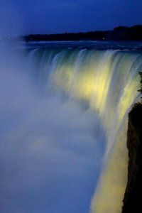 The Light Show Over The Horseshoe Falls Niagara photo