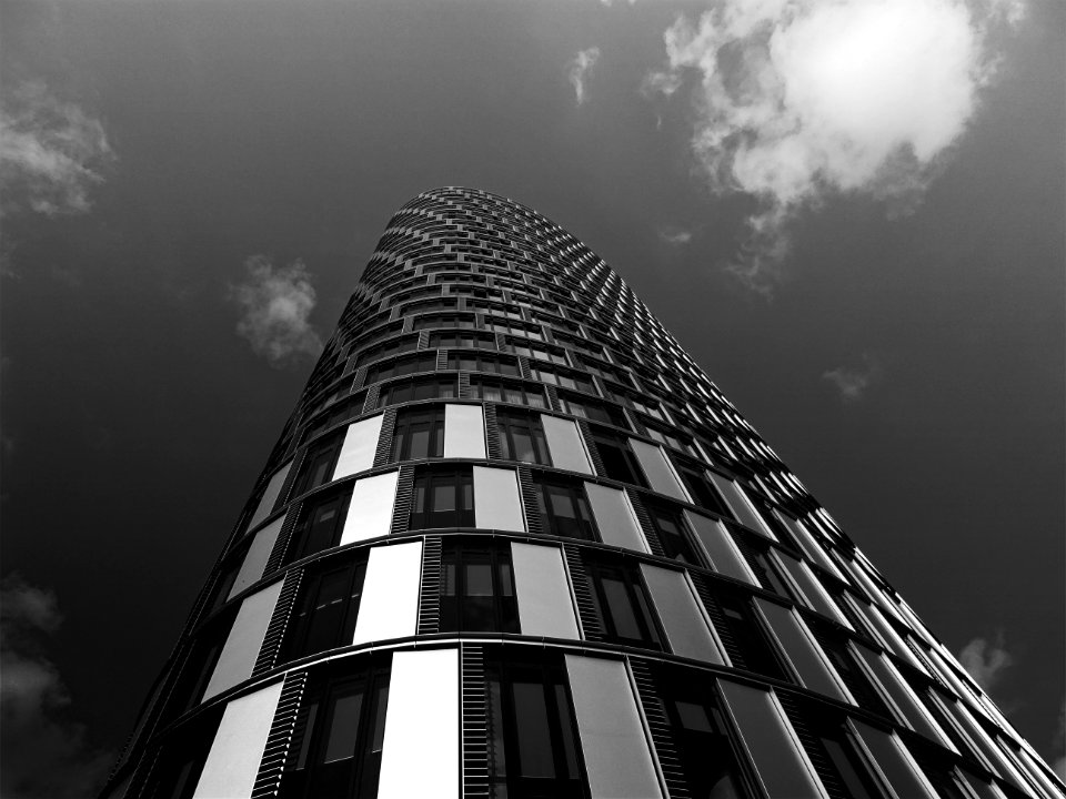 Skyscraper With Curved Facade