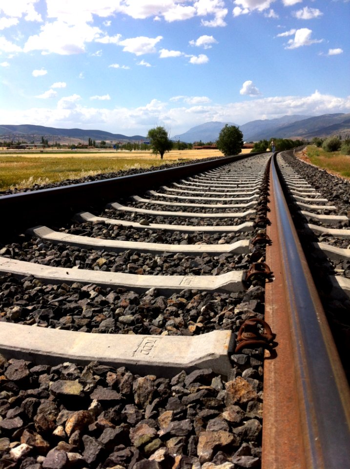 Railroad Tracks Against Sky