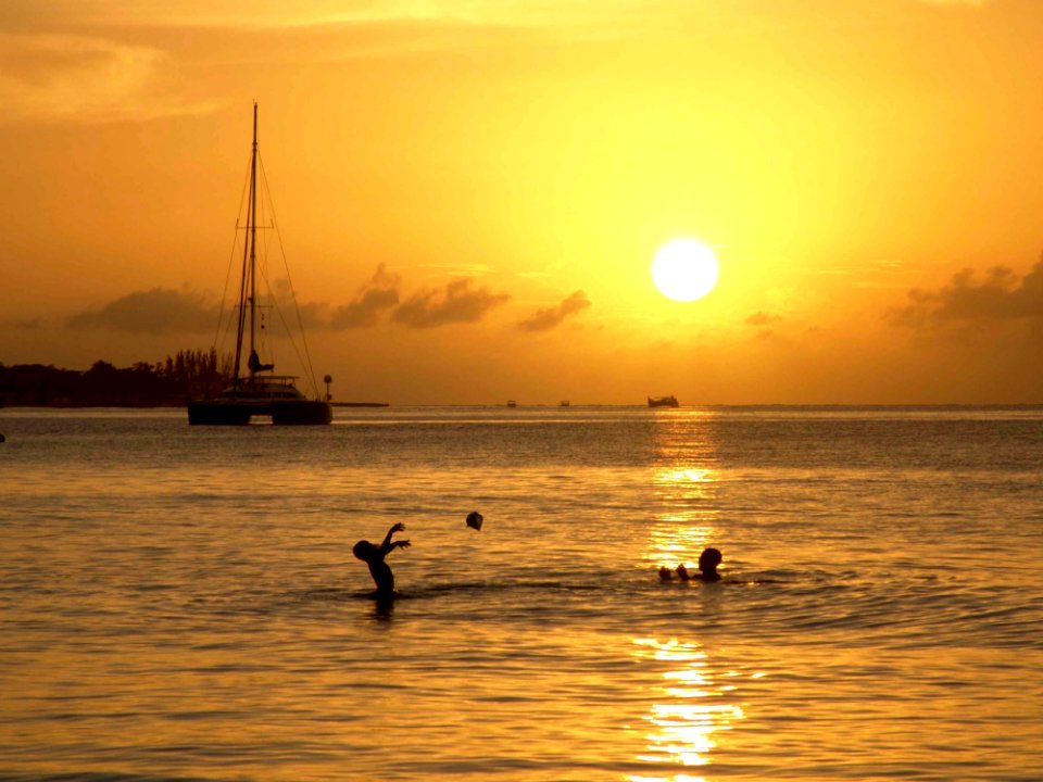 Horizon Sea Calm Sunset