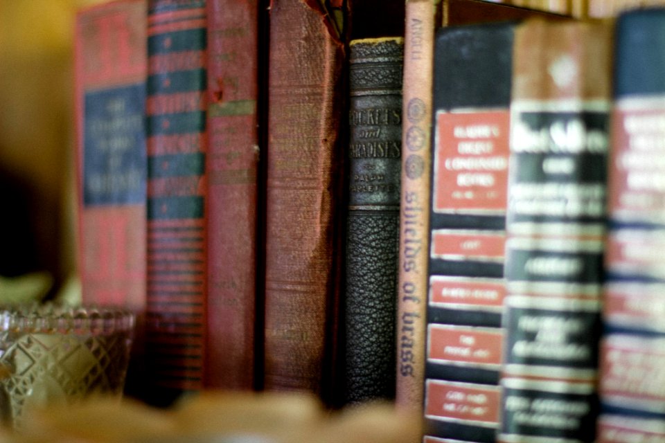 - Old Books Vintage Brown Red