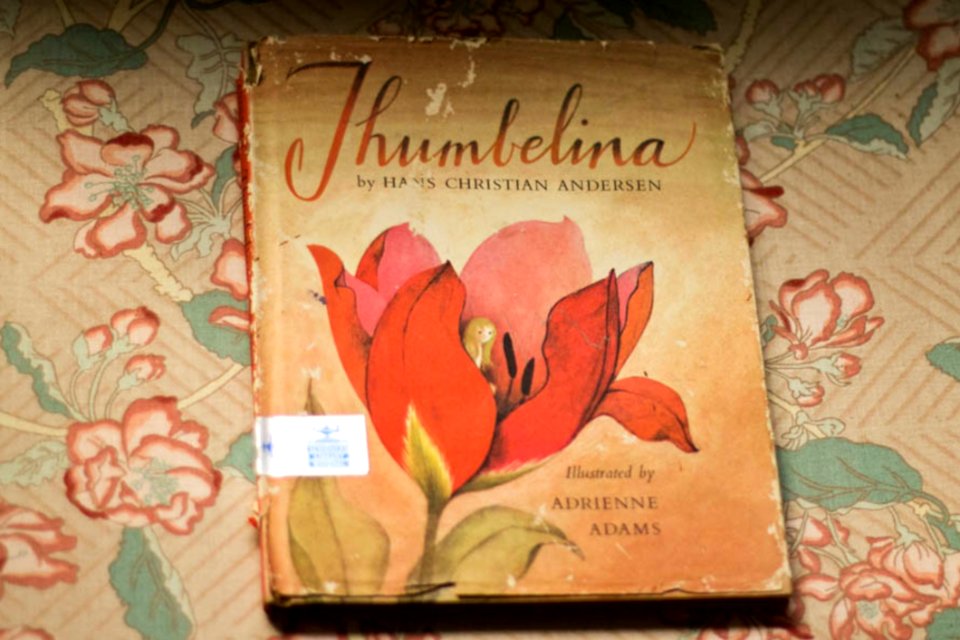 - Vintage Book Childrens Thumbelina Illustrations