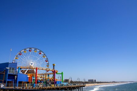 Ferris Wheel On Shoreline