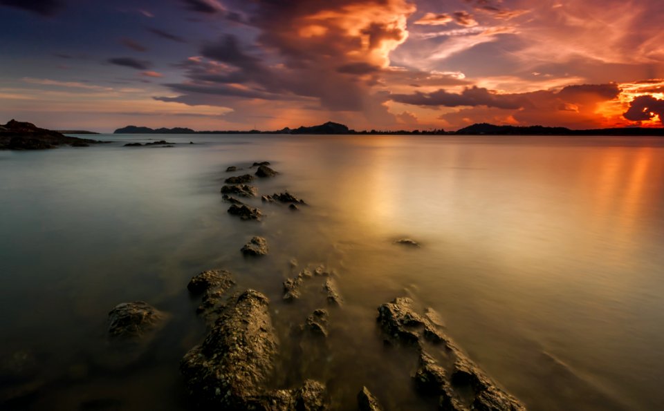 Sunset Over Beach