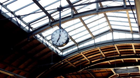 Clock Hanging In Terminal photo