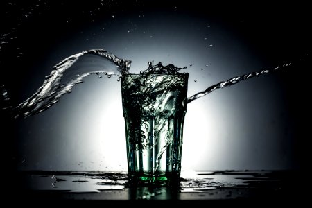 Glass With Water Splash