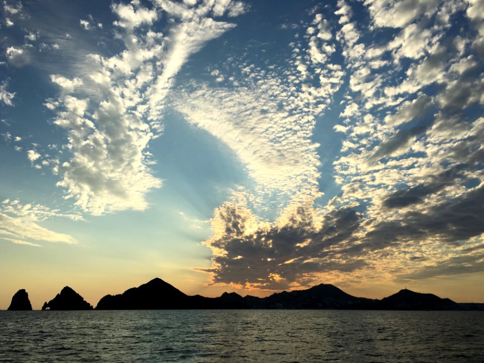 Clouds Above Sea At Sunset