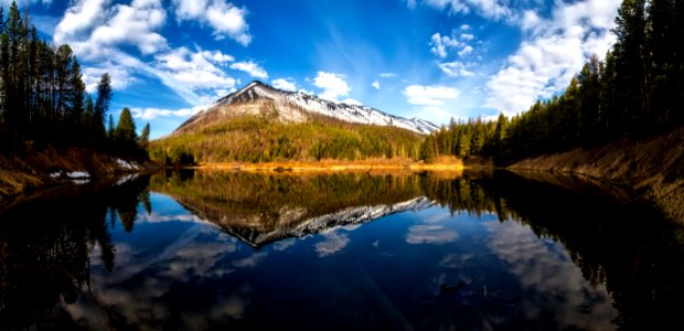 Mountain Reflection On Lake photo