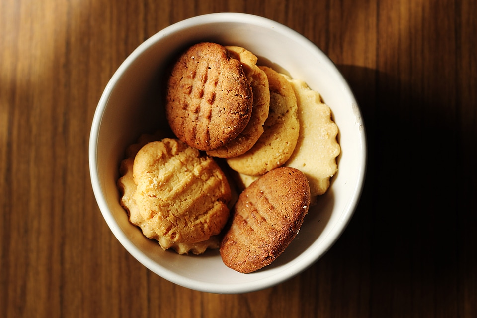 Warm biscuits snack photo