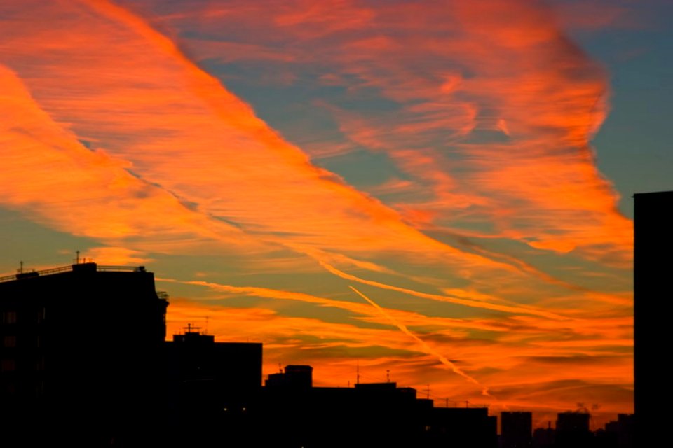Rhythm Of Clouds Above City