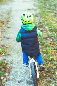 Young Boy With Bike photo
