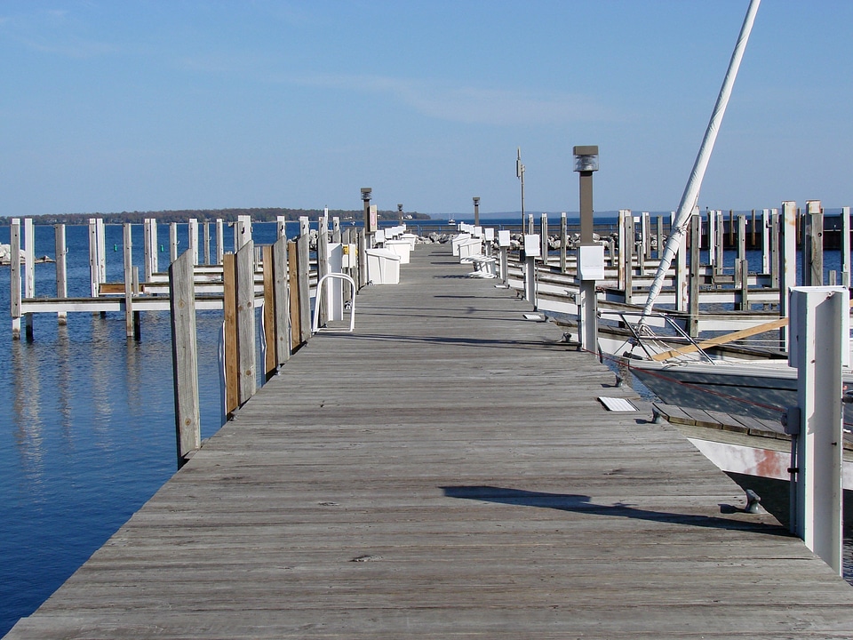 Lake michigan sea pier photo