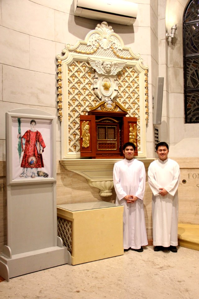 Cattedrale Di Manila Esposizione Dellicona Di San Cesario Diacono